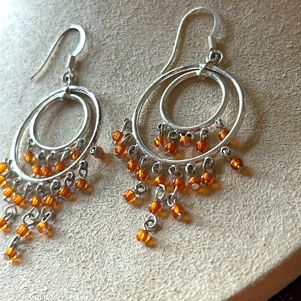 Beaded Chandelier Earrings!